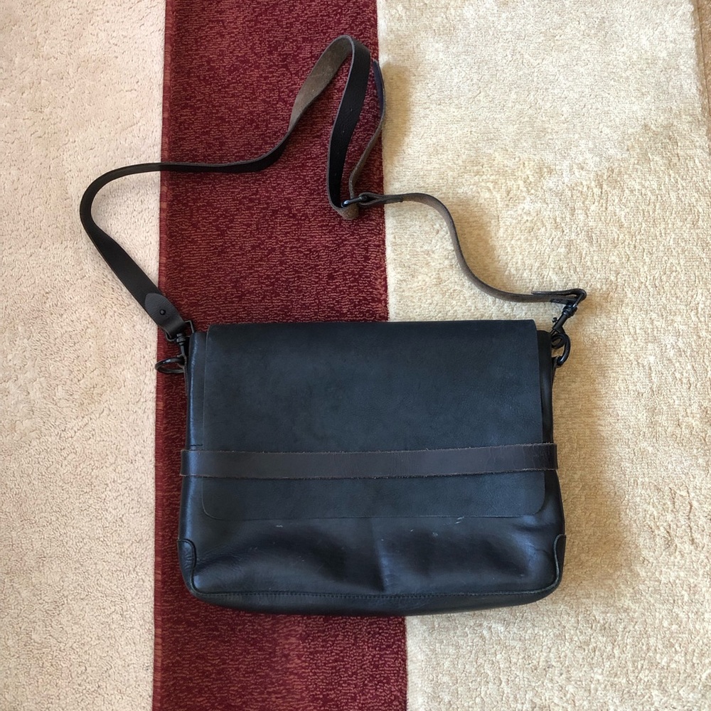 Allsaints Leather Messenger Bag